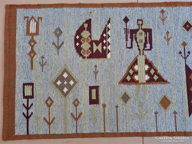 Marked large-sized German vintage tapestry