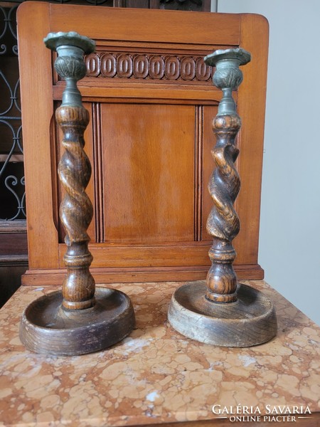 Pair of antique candlesticks