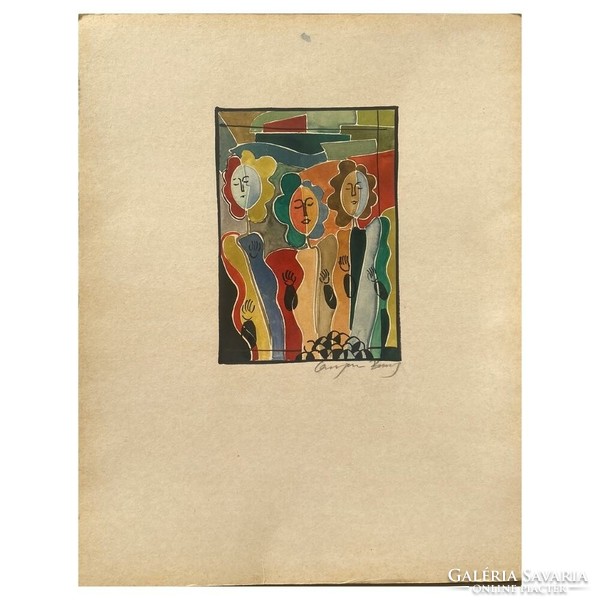 From the workshop of the Three Graces - Barcsay around 1970 -