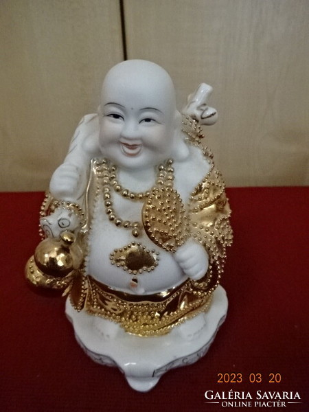 Német porcelán, gazdag buddha, dúsan aranyozott. Jókai.