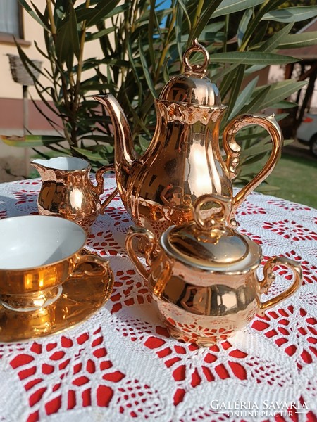 Bavaria gold-plated coffee set for 1 person