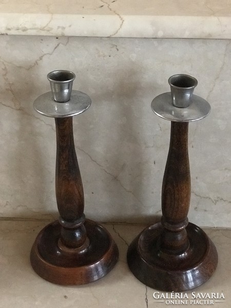 Pair of English candlesticks