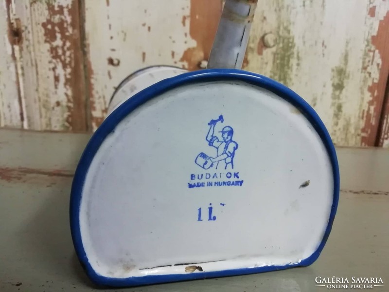 Enamel disinfectant container, Budafoki 1.5 liter container