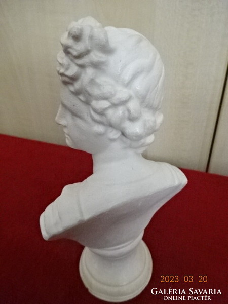 Plaster bust of Apollo, height 16.5 cm. Jokai.