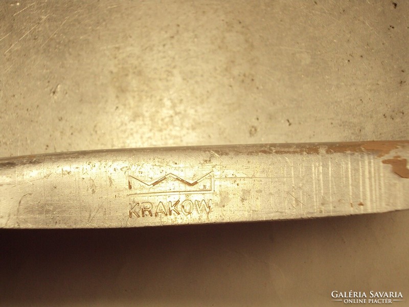 Antik alu alumínium régi tepsi Krakow Krakkó jelzéssel Lengyel gyártmány