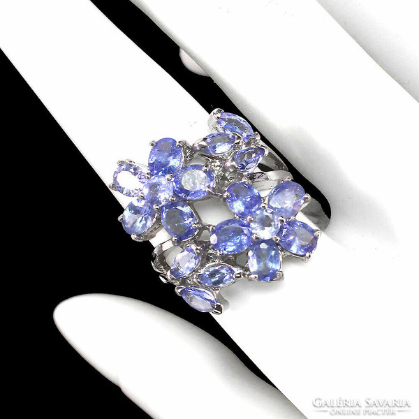 57 And genuine tanzanite 925 sterling silver ring