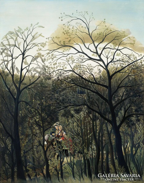 Henri Rousseau - Randevú az erdőben - reprint