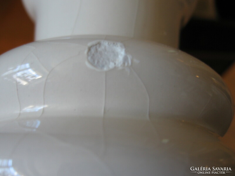 Ceramic white vase