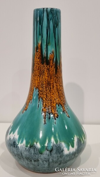 Decorative applied arts ceramic vase, floor vase - 34 cm