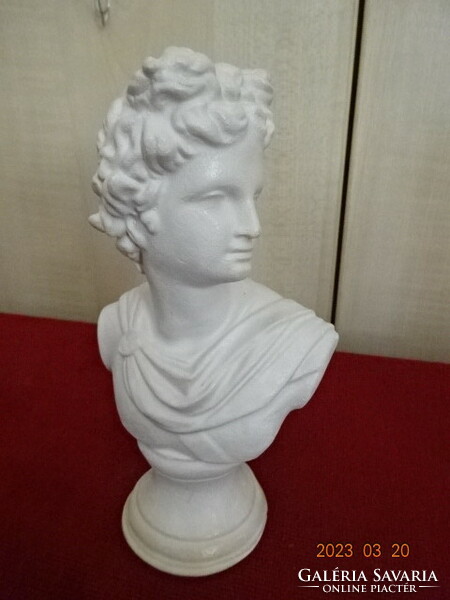 Plaster bust of Apollo, height 16.5 cm. Jokai.