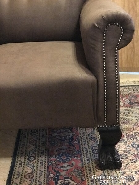 Huge leather armchair with ears