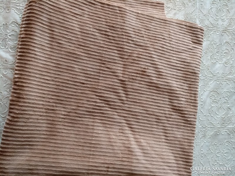 Fabric, brown wide corduroy, 130*130 cm, recommend!