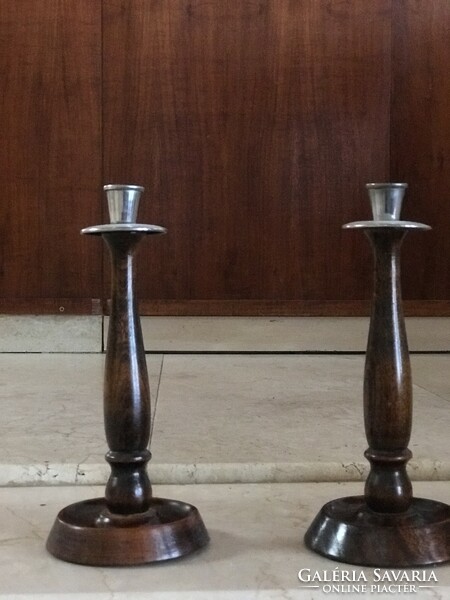 Pair of English candlesticks