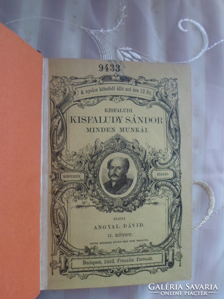 Kisfaludy Sándor minden munkái 2. (Angyal Dávid, Franklin Társulat, 1892)