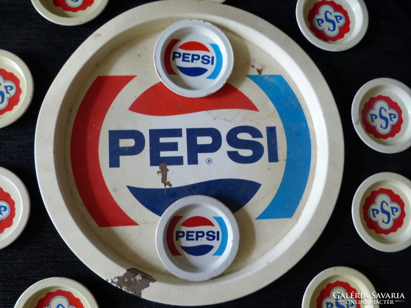 Pepsi and p.S.P. Metal drink tray / coaster.