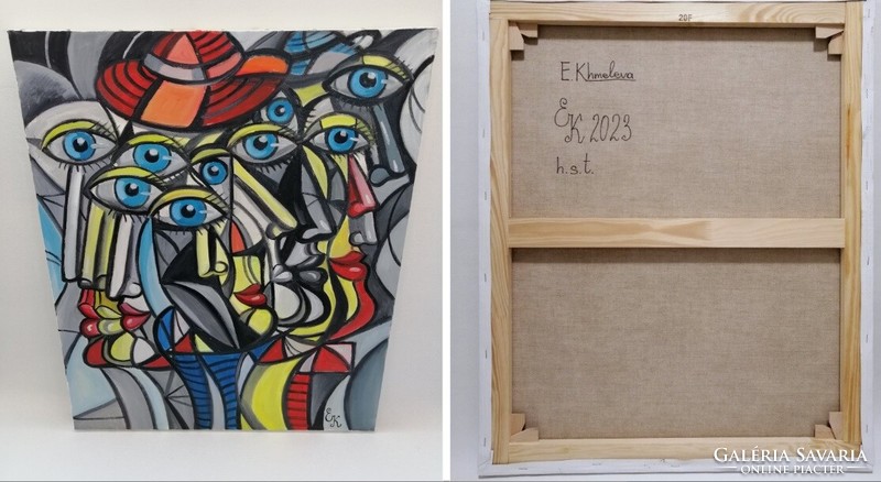 Elena Khmeleva (sz.1966)-Multi-face 73x60 cm