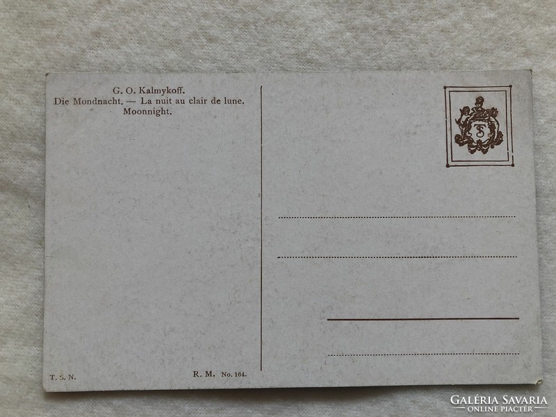Antik, régi képeslap - Postatiszta                                   -5.
