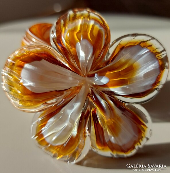 Murano glass napkin/candle holder