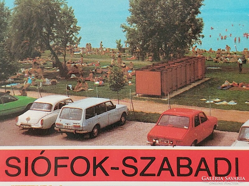 Retro képeslap fotó levelezőlap Balaton Siófok Szabadi Sóstó