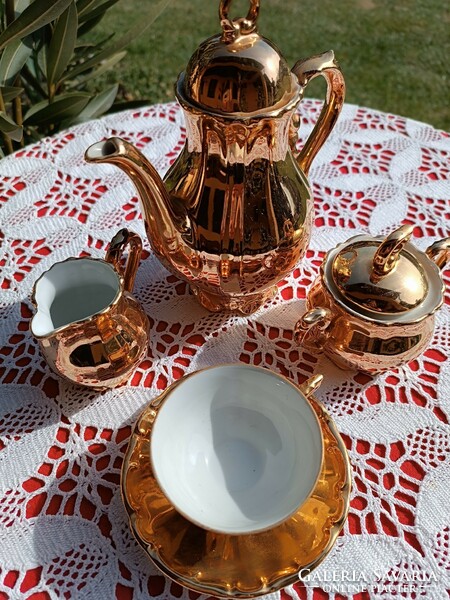 Bavaria gold-plated coffee set for 1 person