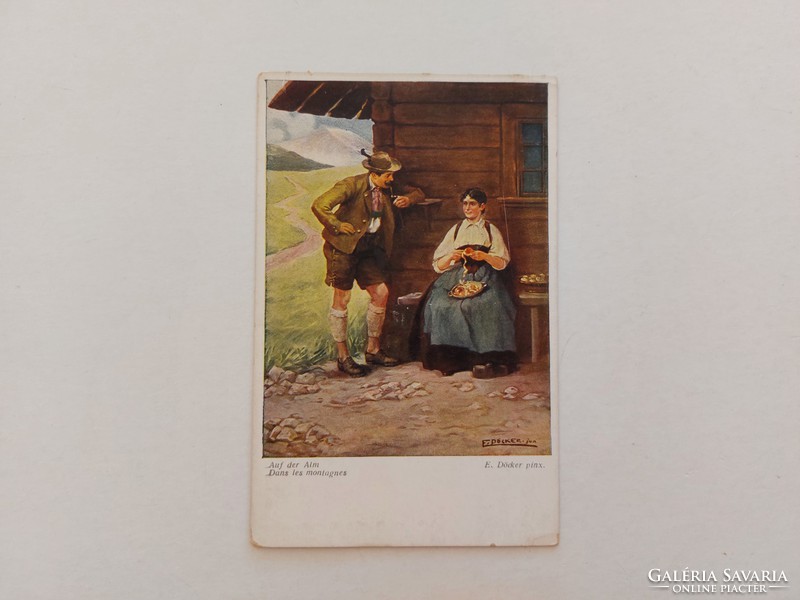 Old postcard 1915 e. Döcker postcard
