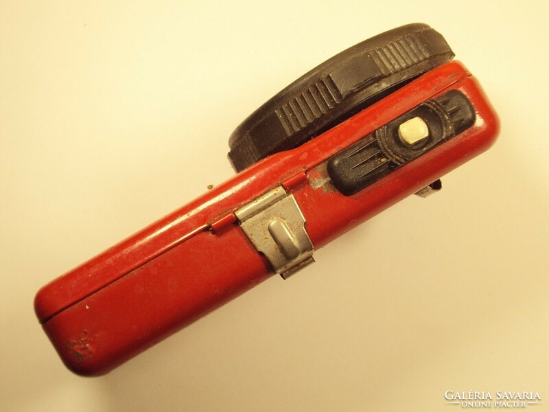 Old retro portable flashlight flashlight flat approx. 1970s