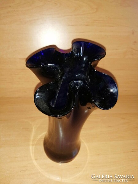 Murano glass vase with ruffled edges 22 cm (1/d)