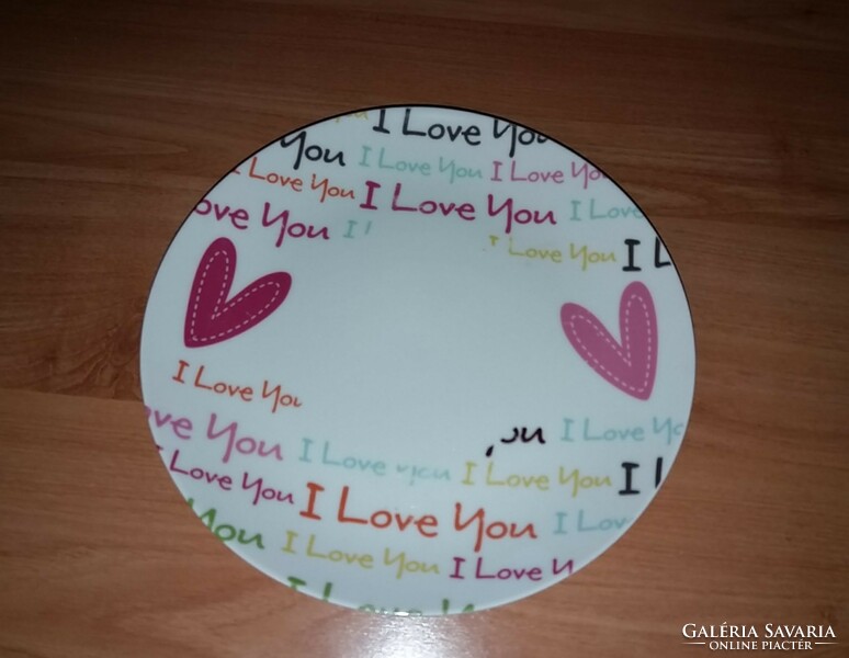 I Love you ,dizajner lapos tányér ,valentin tányér,hibátlan.