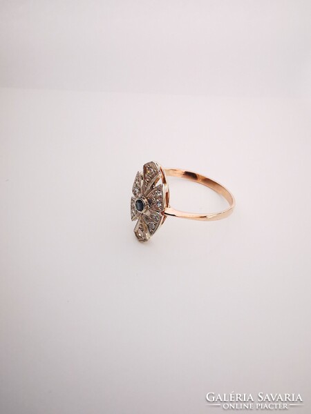 Art deco style gold ring