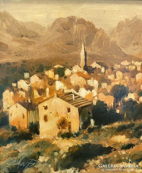 Original 58x78 cm oil painting by ákos Bánfalvy (1943 - ).