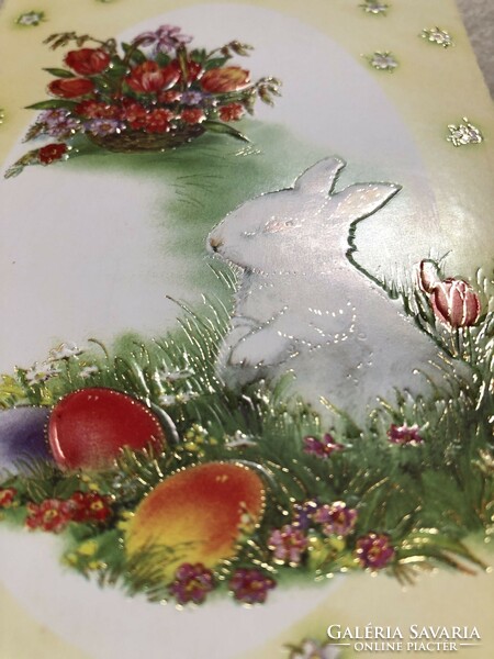 Dombornyomott Húsvéti képeslap