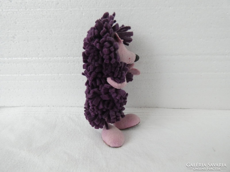 Foky otto puppet - myrr murr - spiny-backed hedgehog 12 cm - textile-leather needlework -