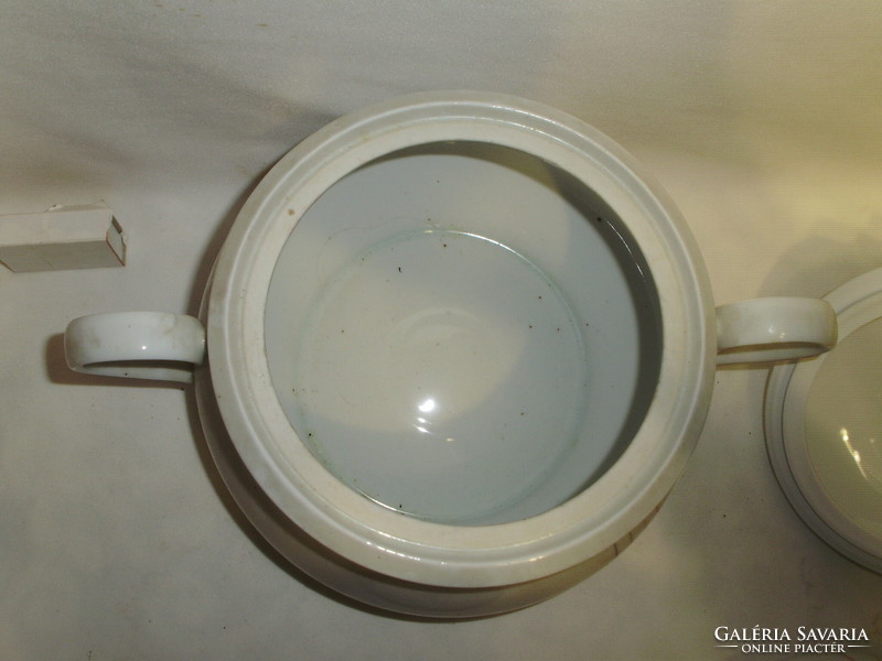 Alföldi porcelánok - leveses tál, pörköltes, szószos, csésze, sótartó, fedő - együtt - hiánypótlásra