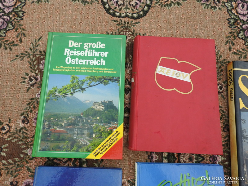 Német nyelvű utikönyvek, tájleírások stb...