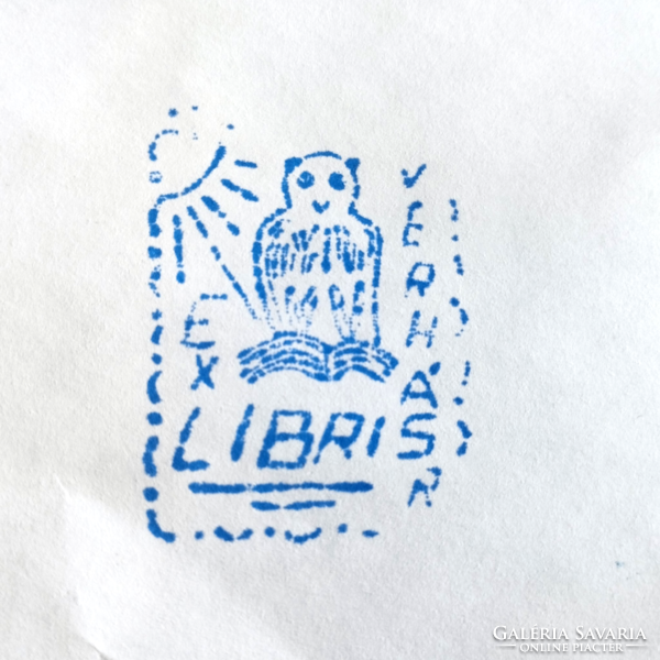 Old ex libris stamp, stamper