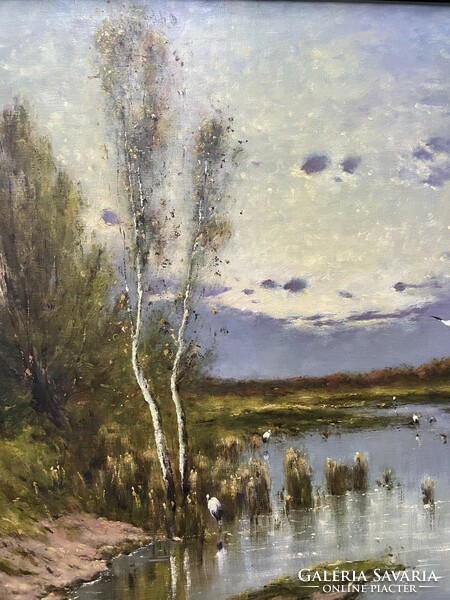 Landscape by Albert Ferenc (1883-1959).