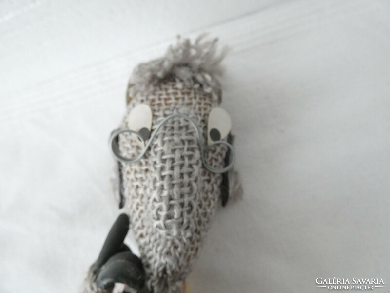 Foky otto puppet - mekk elek, the handyman 23cm - textile-leather needlework -