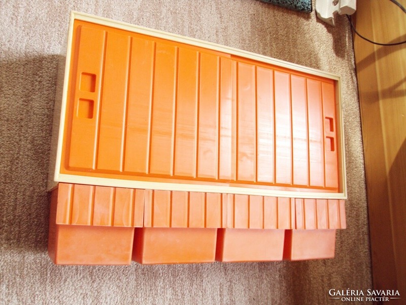 Retro plastic kitchen cabinet wall storage made in the Netherlands from the 1970s