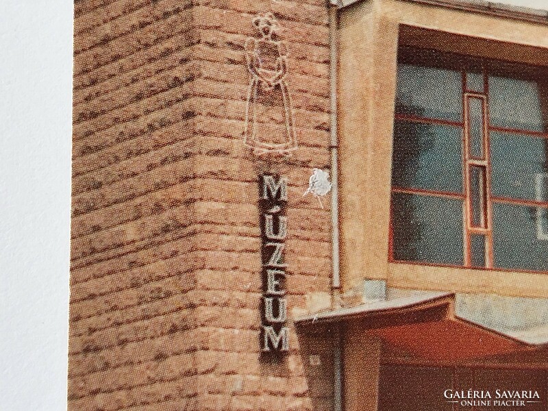 Retro képeslap fotó levelezőlap Mezőkövesd Matyó Múzeum