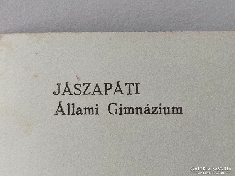 Retro képeslap 1971 fotó levelezőlap Jászapáti Állami Gimnázium