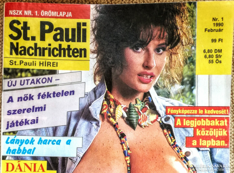 The first edition of St. Pauli nachrichten magazine in Hungarian.
