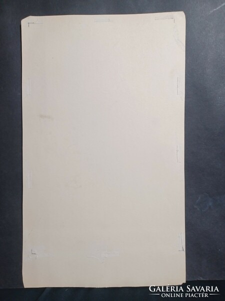 Akt croquis - jelzett grafitceruzarajz 1981 (29x18 cm)