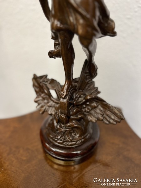 Telegraph (telegraphe) French antique Zamak statue