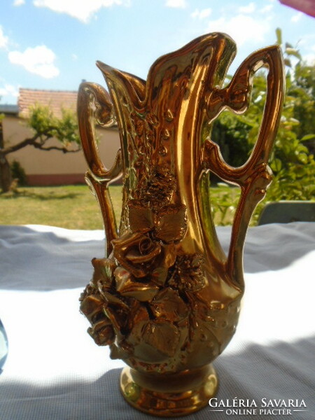 A wonderful vase of Empire-style (Zsolnay) eozin from France