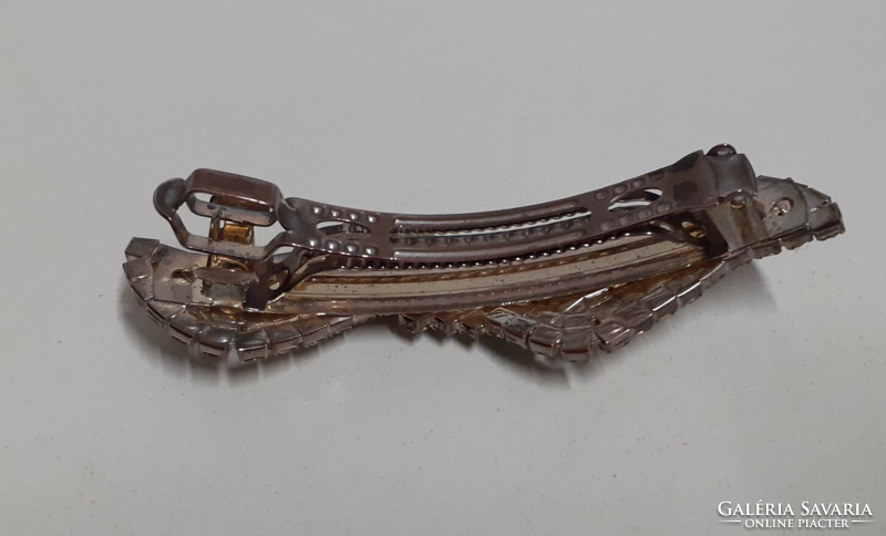 French hair clip with safety clasp in beautiful condition