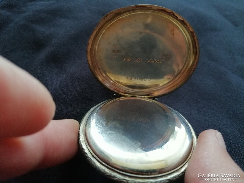 Antique silver Helvetian pocket watch