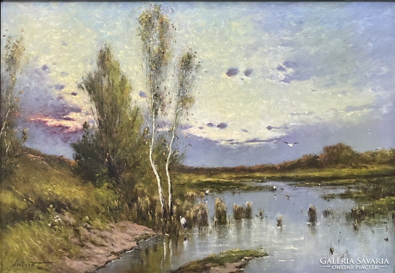 Landscape by Albert Ferenc (1883-1959).