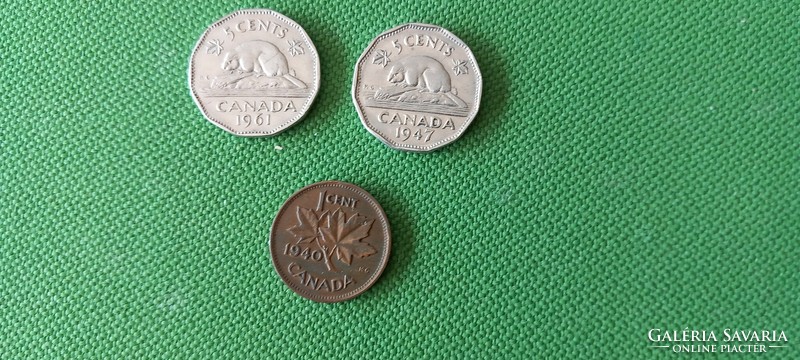 Canada 1 and 5 cents