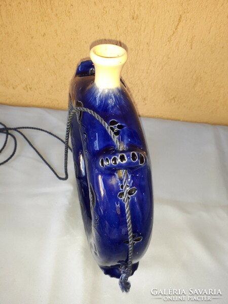 Glazed ceramic porcelain water bottle in good condition