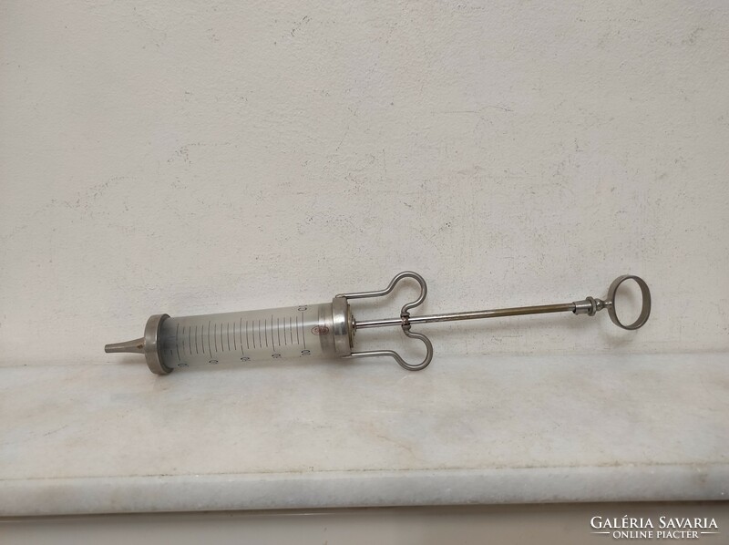 Antique Medical Hospital Device Large Syringe Glass Without Box 711 6925